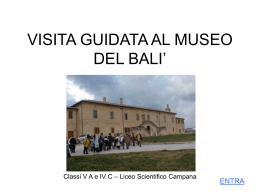 VISITA GUIDATA AL MUSEO DEL BALI`
