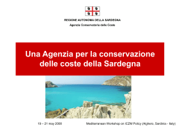 Una Agenzia per la conservazione delle coste della Sardegna