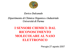 I sensori chimici: dal riconoscimento molecolare al naso elettronico
