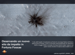 Osservando un nuovo sito da impatto in Fortuna Fossae