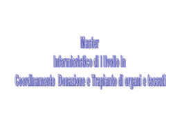 slides informative sul Master