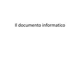 Il documento informatico - alfabetico dei docenti 2009