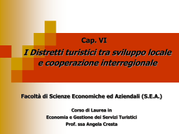 Capitolo 6 slide - Facoltà di Scienze Economiche ed Aziendali