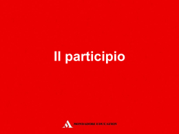 participio - Mondadori Education