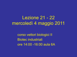 Lez_21-22_vettori_4-5-11 - Università degli Studi di Roma Tor