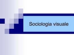 13. Sociologia visuale