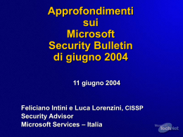 Approfondimenti sui Security Bulletin di giugno 2004