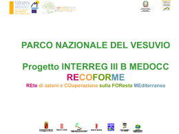 La presentazione  - Parco nazionale del Vesuvio