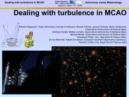 Dealing with turbulence in MCAO