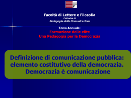 La comunicazione pubblica