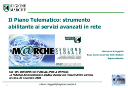 Interventi con Fondi Regionali previsti per la Provincia di Ancona
