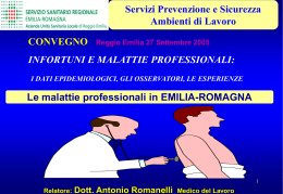 Il ReM dell`Emilia-Romagna - Diario per la prevenzione