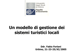 Un modello di gestione dei STL LINGUE 2005