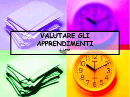 valutare gli apprendimenti