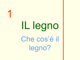 IL legno - TECNOLANDIA - divertiamociconlatecnologia