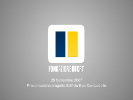 Fondazione CRT Progetto Edificio Eco