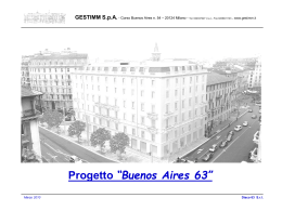 Progetto “Buenos Aires 63”