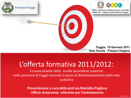 opzione - Provincia di Foggia