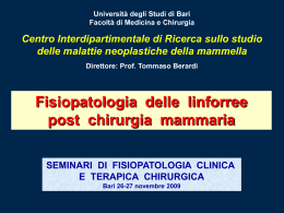 Diapositiva 1 - Società Italiana di Fisiopatologia Chirurgica