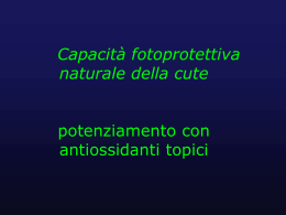 FOTOPROTEEZIONE NATURALE-potenziamento con antiossidanti