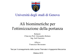 Diapositiva 1 - DICAT - Università Degli Studi Di Genova
