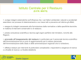 Istituto Centrale per il Restauro (D.P.R. 805/75)