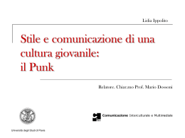 Il punk: stile e comunicazione - Cim