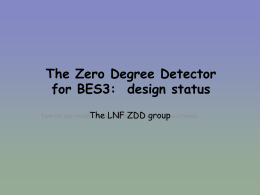 ZDD (Zero Degree Detector) @ BESIII