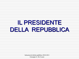 Presidente della Repubblica