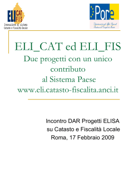 ELICATFIS Presentazione DAR 17.02.09 v.f