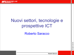 Nuovi settori, tecnologie e prospettive ICT - Ceris-CNR