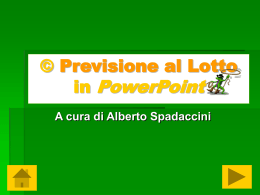 © Previsione al Lotto in PowerPoint
