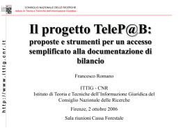 proposte e strumenti per un accesso semplificato alla