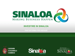 informazioni economiche sullo Stato di Sinaloa