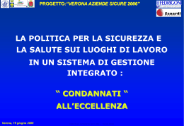 La politica aziendale sulla sicurezza