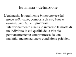 Eutanasia di Chiara Iacono