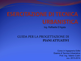 esercitazione di tecnica urbanistica
