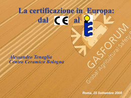 La certificazione in Europa