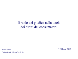 Il ruolo del giudice nella tutela dei diritti dei