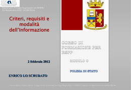 Criteri Informazione..