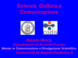 Cultura, scienza e comunicazione