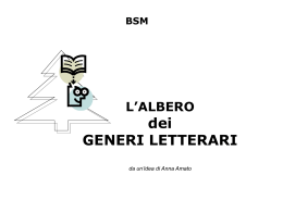 BSM Albero Generi Letterari