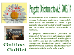 Diapositiva 1 - Liceo Scientifico Galileo Galilei Pescara