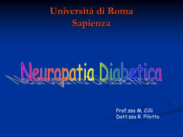 Neuropatia Diabetica - piede diabetico e piaghe da decubito nell