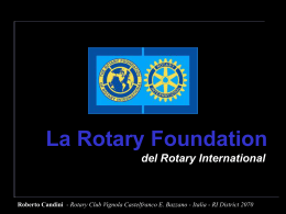 La Rotary Foundation del Rotary International