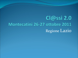 Cl@ssi 2.0 Montecatini 26-27 ottobre 2011