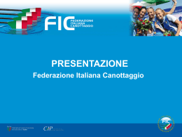 presentazione - Federazione Italiana Canottaggio