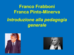 Slide lezioni - Teorie della formazione AA 2011-12