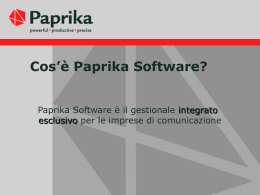 Cos`&egrave; Paprika Software?