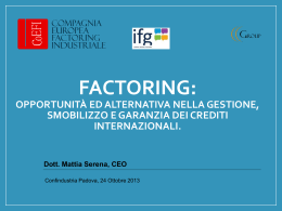 FACTORING - Confindustria Padova